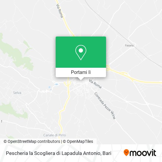 Mappa Pescheria la Scogliera di Lapadula Antonio