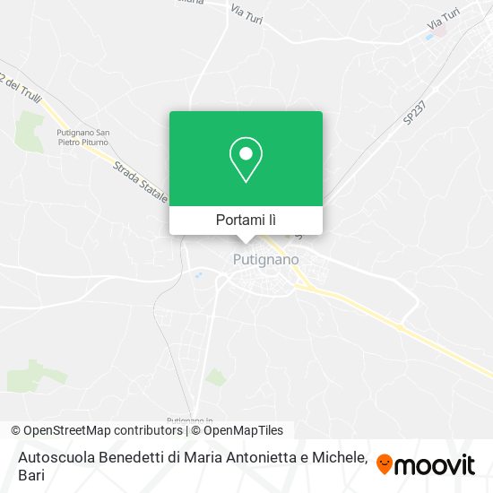 Mappa Autoscuola Benedetti di Maria Antonietta e Michele