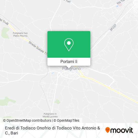 Mappa Eredi di Todisco Onofrio di Todisco Vito Antonio & C.