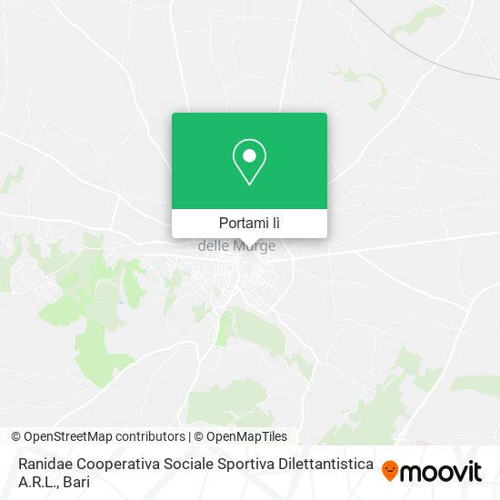 Mappa Ranidae Cooperativa Sociale Sportiva Dilettantistica A.R.L.