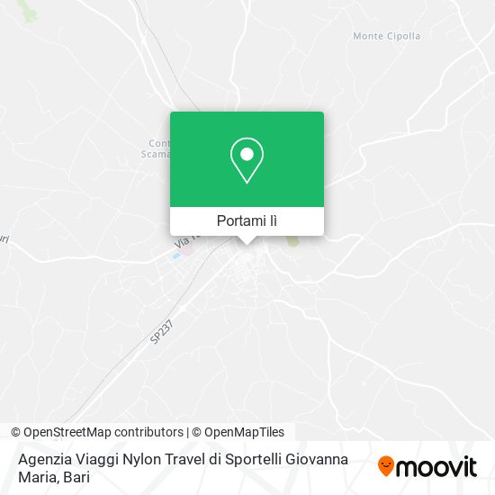 Mappa Agenzia Viaggi Nylon Travel di Sportelli Giovanna Maria