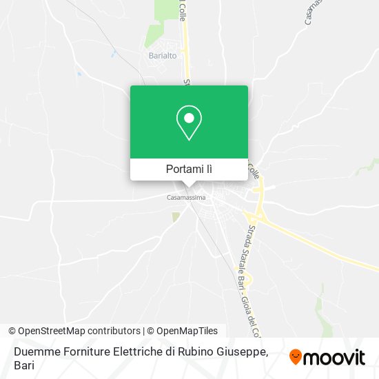 Mappa Duemme Forniture Elettriche di Rubino Giuseppe