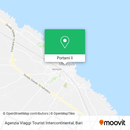 Mappa Agenzia Viaggi Tourist Intercontinental