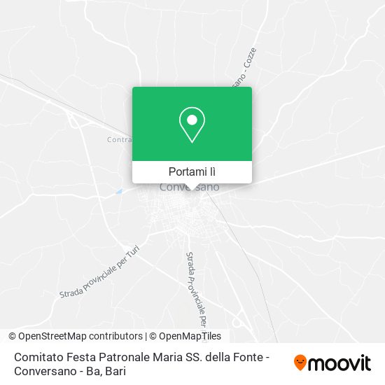Mappa Comitato Festa Patronale Maria SS. della Fonte - Conversano - Ba
