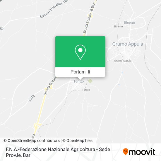 Mappa F.N.A.-Federazione Nazionale Agricoltura - Sede Prov.le