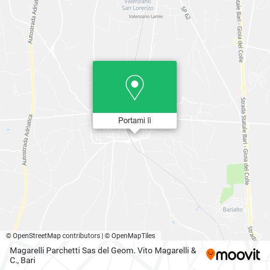 Mappa Magarelli Parchetti Sas del Geom. Vito Magarelli & C.