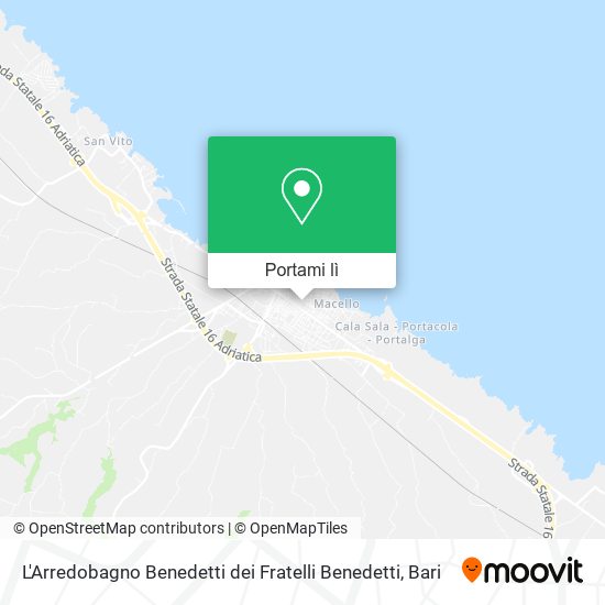 Mappa L'Arredobagno Benedetti dei Fratelli Benedetti