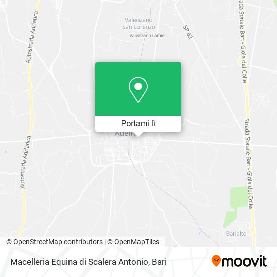 Mappa Macelleria Equina di Scalera Antonio
