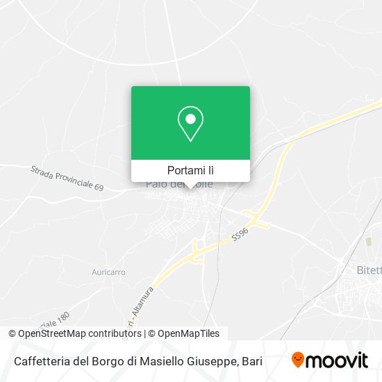 Mappa Caffetteria del Borgo di Masiello Giuseppe