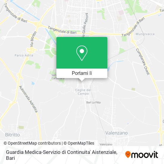 Mappa Guardia Medica-Servizio di Continuita' Aistenziale