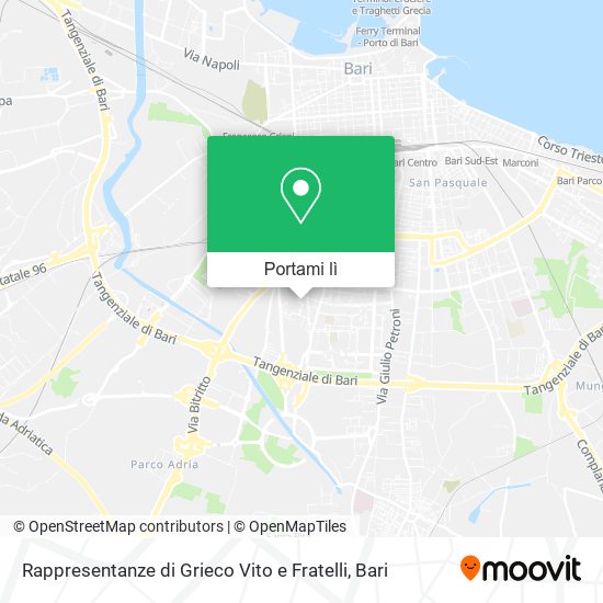 Mappa Rappresentanze di Grieco Vito e Fratelli