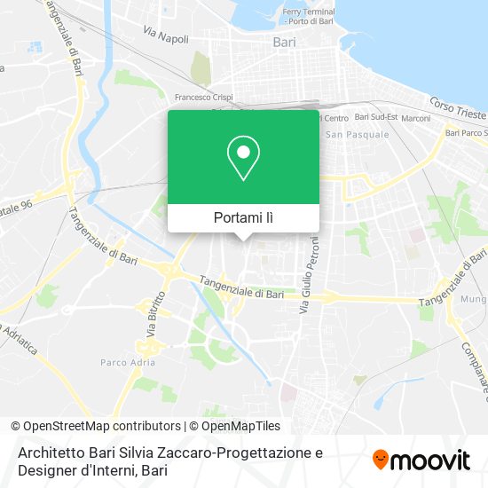 Mappa Architetto Bari Silvia Zaccaro-Progettazione e Designer d'Interni
