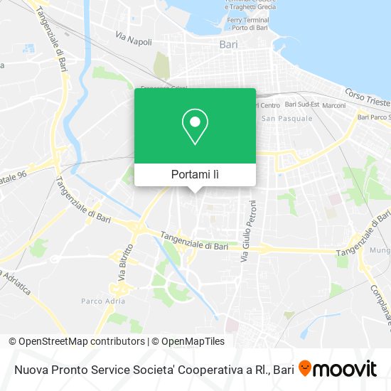 Mappa Nuova Pronto Service Societa' Cooperativa a Rl.