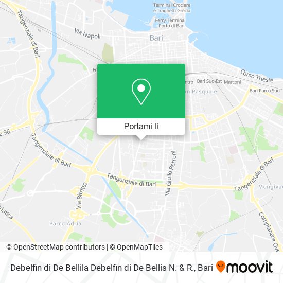 Mappa Debelfin di De Bellila Debelfin di De Bellis N. & R.