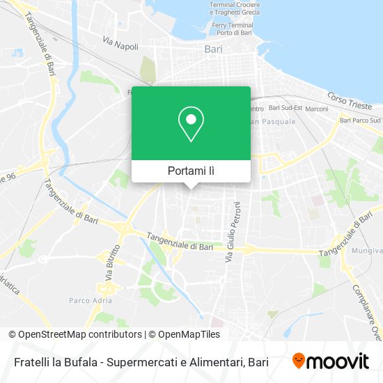 Mappa Fratelli la Bufala - Supermercati e Alimentari