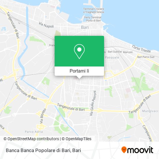 Mappa Banca Banca Popolare di Bari