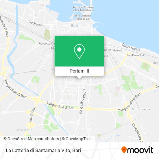 Mappa La Latteria di Santamaria Vito