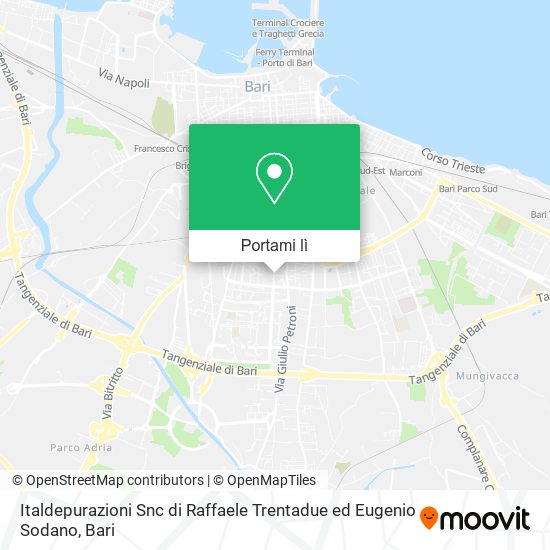 Mappa Italdepurazioni Snc di Raffaele Trentadue ed Eugenio Sodano