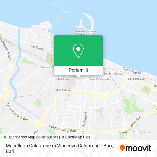 Mappa Macelleria Calabrese di Vincenzo Calabrese - Bari