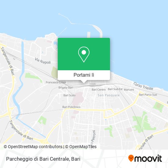 Mappa Parcheggio di Bari Centrale