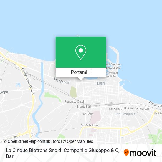 Mappa La Cinque Biotrans Snc di Campanile Giuseppe & C