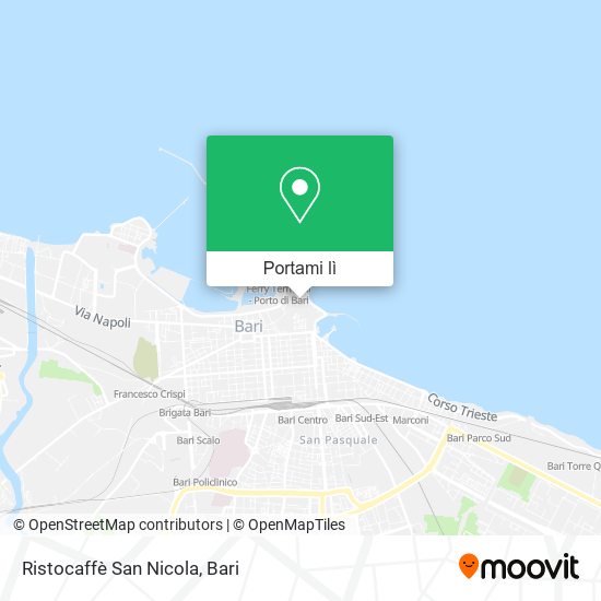 Mappa Ristocaffè San Nicola
