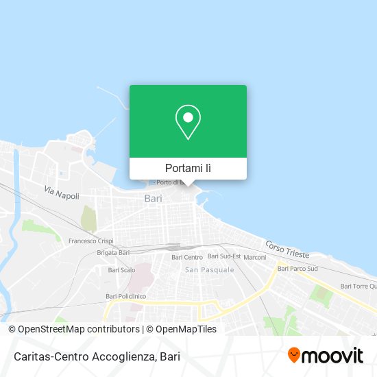Mappa Caritas-Centro Accoglienza