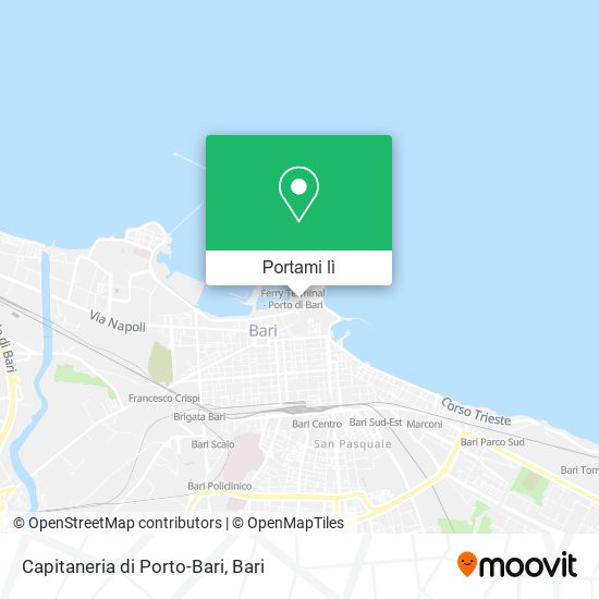 Mappa Capitaneria di Porto-Bari