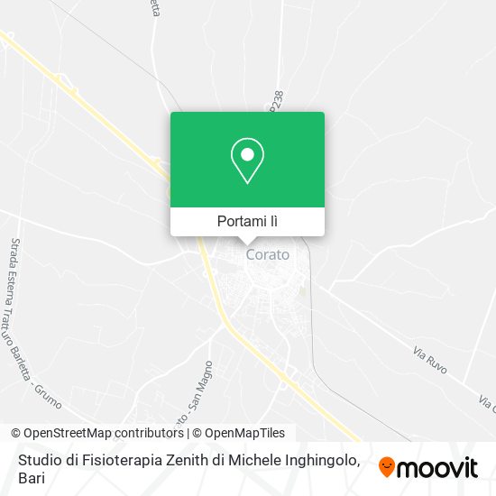 Mappa Studio di Fisioterapia Zenith di Michele Inghingolo