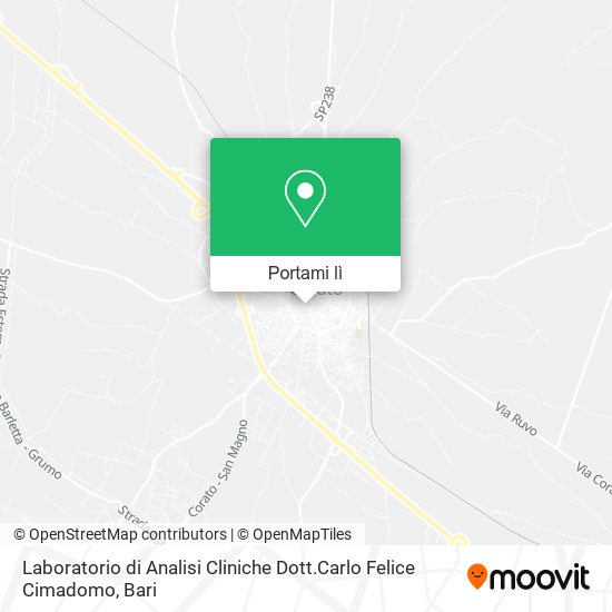 Mappa Laboratorio di Analisi Cliniche Dott.Carlo Felice Cimadomo
