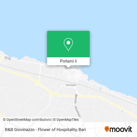 Mappa B&B Giovinazzo - Flower of Hospitality