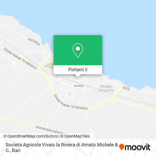 Mappa Societa Agricola Vivaio la Riviera di Amato Michele & C.