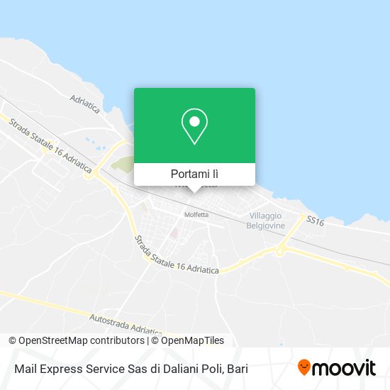 Mappa Mail Express Service Sas di Daliani Poli