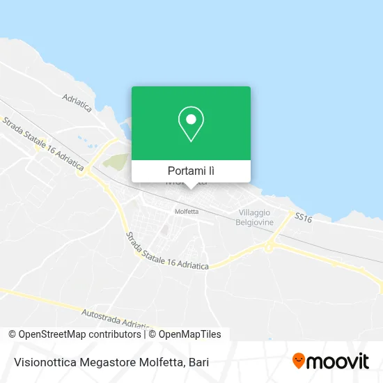 Mappa Visionottica Megastore Molfetta