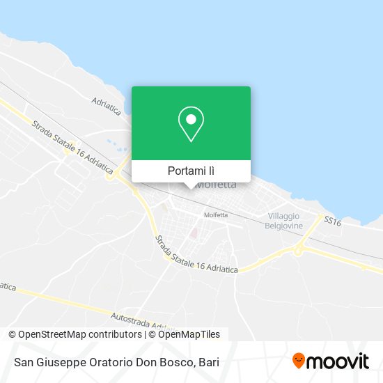 Mappa San Giuseppe Oratorio Don Bosco