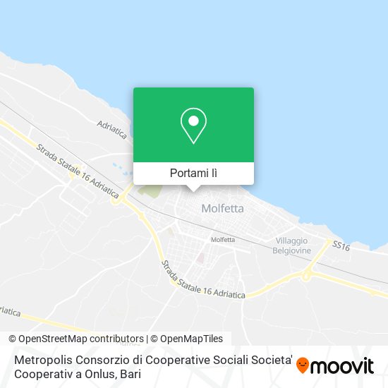 Mappa Metropolis Consorzio di Cooperative Sociali Societa' Cooperativ a Onlus