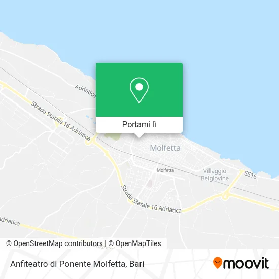 Mappa Anfiteatro di Ponente Molfetta