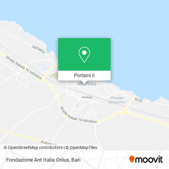 Mappa Fondazione Ant Italia Onlus