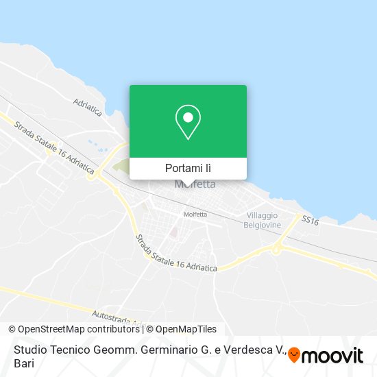 Mappa Studio Tecnico Geomm. Germinario G. e Verdesca V.