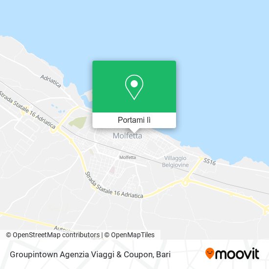 Mappa Groupintown Agenzia Viaggi & Coupon