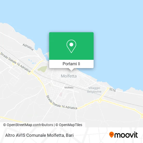 Mappa Altro AVIS Comunale Molfetta