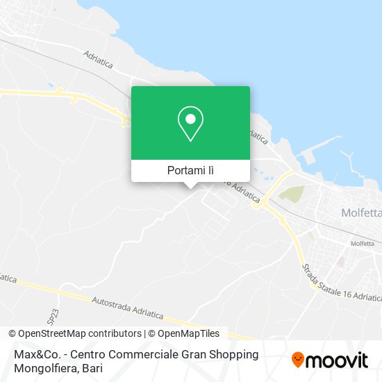 Mappa Max&Co. - Centro Commerciale Gran Shopping Mongolfiera