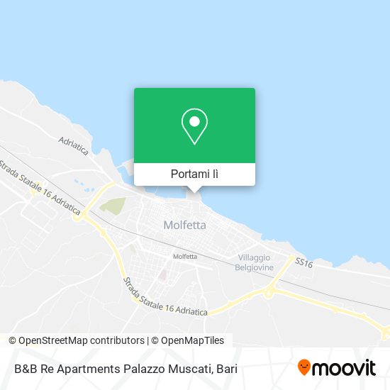 Mappa B&B Re Apartments Palazzo Muscati