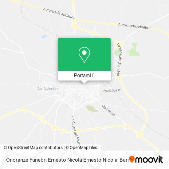 Mappa Onoranze Funebri Ernesto Nicola Ernesto Nicola