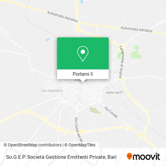 Mappa So.G.E.P. Società Gestione Emittenti Private