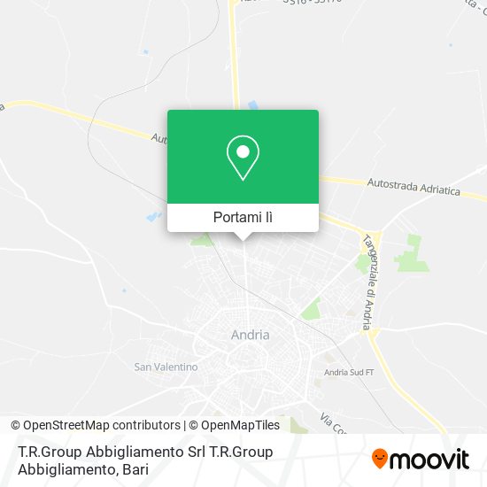 Mappa T.R.Group Abbigliamento Srl T.R.Group Abbigliamento