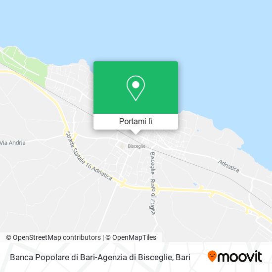 Mappa Banca Popolare di Bari-Agenzia di Bisceglie