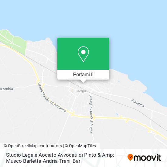 Mappa Studio Legale Aociato Avvocati di Pinto & Amp; Musco Barletta-Andria-Trani