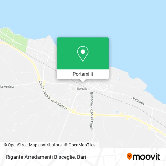 Mappa Rigante Arredamenti Bisceglie