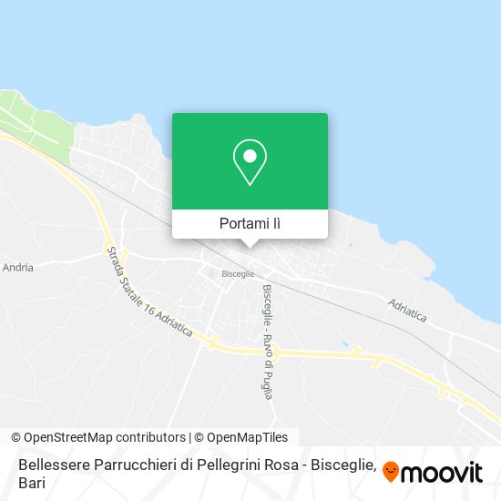 Mappa Bellessere Parrucchieri di Pellegrini Rosa - Bisceglie